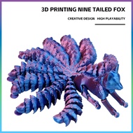 3D Printing Nine-Tailed Fox New Year Gift Joint Movable Ornament Gift Fox Figure Home Decoration Myt