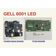 GELL LED TV 6001 LED Power Main Board CV358H-T50 Tcon Board V500HJ1-CE6 Ready Stock