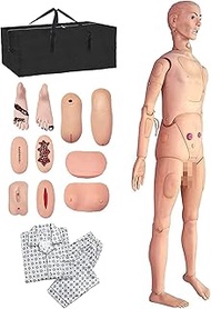 Full Body Patient Care Manikin, CPR Simulator Human Model, Mannequin for Students Education Medical 