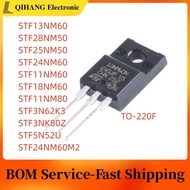 5PCS STF13NM60 STF28NM50 STF25NM50 STF24NM60 STF11NM60 STF18NM60 STF11NM80 STF3N62K3 STF3NK80Z STF5N