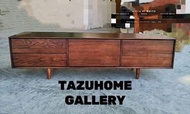 TAZU本週特價精選:日系北歐型格北美進口頂級白蜡木純實木多功能實用電視櫃,人性化設計,四個大櫃桶,收納量大,加上間翻蓋門設計,型格又慳位,背後己有電線位,設計有心,白蜡木木紋清自然,極有質感,係一款