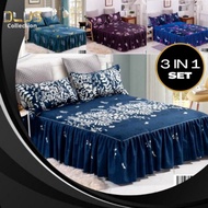 Bedsheets Pillowcases READY HOT ITEM CADAR BEROPOL PROYU (3 IN1) KING &amp; QUEEN CLASSIC BEDSHEET AVAILABLE | SHIP SAME DAY