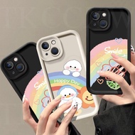 Phone Case Rainbow Flower Duck For iphone 7 PLUS 8 PLUS 6PLUS 6SPLUS Casing silicone 8+ 7+ 6+ 6S+ SE 2020 2022