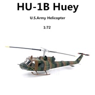 1:72 Scale Model US Army Iroquois Huey UH-1B Helicopter Aircraft Fighter Display Decoration For Adul