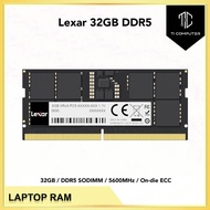 LEXAR 32GB DDR5 5600mhz 1.1V SODIMM Laptop Memory Notebook RAM LD5S32G56C46ST-BGS