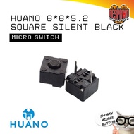 Huano 6*6*5.2 Square Black 5 Million Micro Switch