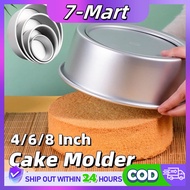 4/6/8 Inch Round Cake Molder Removable Bottom Baking Pan Cheesecake Pan Bento Cake Cupcake Molder