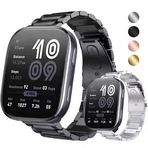 Watch Bracelet Strap for Amazfit Bip 6 Bip6 Smart Watch Smartwatch Stainless Steel Band for Amazfit 