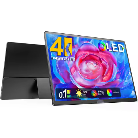UPERFECT UColor O Pure 15.6" OLED Portable Monitor 4K USB C Laptop Monitor with 110% DCI-P3 HDMI Com