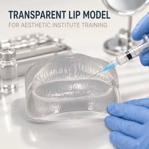 Transparent Lip Filler Injection Mannequin Tattoo Practice Lips Makeup Practice Realistic Stimulated