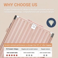 20/24 inch  hard case luggage bag with build in password lock travel bag 360 ° smooth pulley Zip Bag