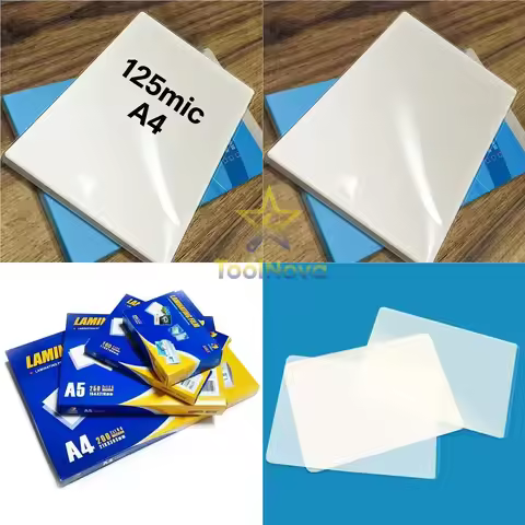 125mic A4 220*307mm 100pcs A4 Antistatic Transparent Film Thermal Laminating Sheets for Photos Paper