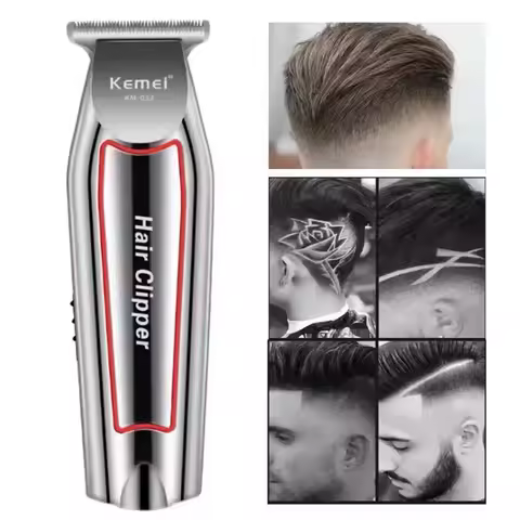 Kemei 032 Electric Beard Trimmer Hair Clipper for Men Professional 0mm Hair Trimmer Hair Cutting Mac