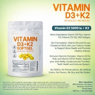VITAMIN D3 K2 ORIGINAL Microingredient Vitamin D3 + K2 Contents 300 Softgels Original Vitamin D3 500
