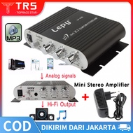 (Dikirim Dari Jakarta)LVPIN Mini HiFi Stereo Amplifier Treble Bass Booster 12V 20W / LP-838 /Amplifi