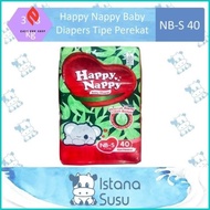 NEW Happy Nappy Baby Diapers Tipe Perekat Size NB-S 40