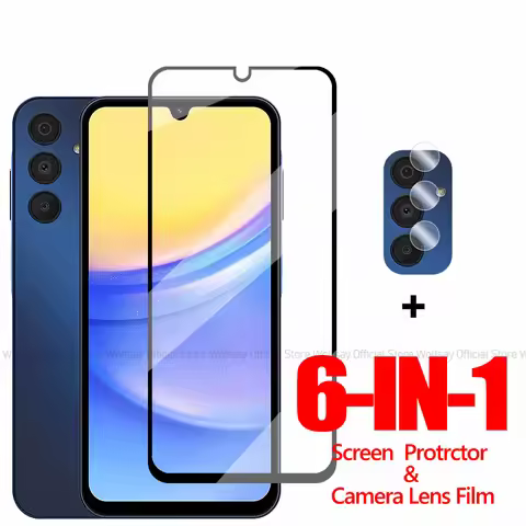 Full Glue Glass For Samsung Galaxy A15 Screen Protector Glass Samsung Galaxy A05 A05S A15 A25 A35 Te