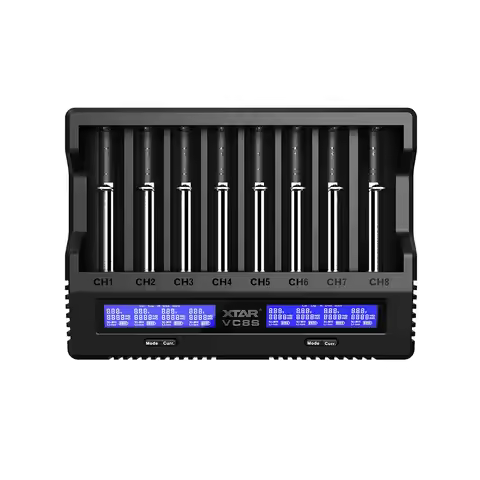 New XTAR VC8S Smart Battery Charger 8-slot Fast Charging 5 adjustable charging currents Battery Test