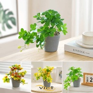 VICT Artificial Bonsai Plant, with Pot Fake Plant Fake Potted Plant,  Bonsai Artificial Spider Plant
