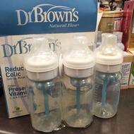 非玻璃*盒裝二個全新，DrBrown's 寬口奶瓶組 奶瓶 3入組 240ML $330