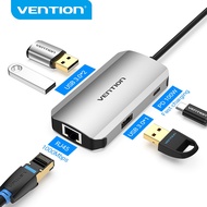 Vention USB C HUB 6 in 1 USB C Adapter With USB3.0 5Gbps SD/TF Card Reader PD 100W Micro USB Compati