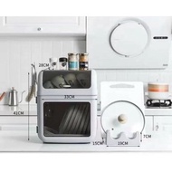 SOPHIA Multifunctional Kitchen Double Layer Dish Rack &amp; Cupboard Plate Organizer Cabinet Storage