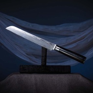 【葉添】大馬士革系列 67層VG10-麵包刀-玻纖柄(刃20cm)