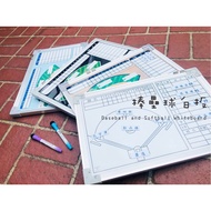 [WTB Silver Frame] Baseball Softball Whiteboard Tactical Board 30x45cm/45X60cm