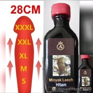 ready stock:--orginal minyak leech hitam--massaging oil for adult man -tahan lama/big/.