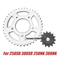 Motorcycle For CFMOTO 250SR 300SR 250NK 300NK Front Rear Sprocket Chain Wheel Gear Big Small Chain S