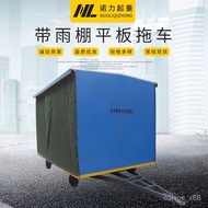 【TikTok】#Manufacturer's Order Warehouse Trailer Table Trolley with Canopy Traction Platform Trolley Workshop Goods Trans