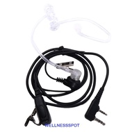 WELLNESSSPOT PTT MIC Headset Kenwood TYT Baofeng UV-5R BF-888S CB Earbud Headphone Air Guidance Head