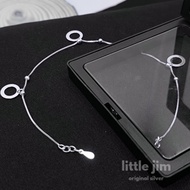 92.5 ITALY SILVER LADIES 9in CIRCLE STYLE AKAB1