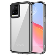 Ốp cho Vivo Y21/y21s/y21a/y21t/y33t/y33s/t1x Ốp điện thoại cứng chống sốc Acrylic trong suốt sang tr