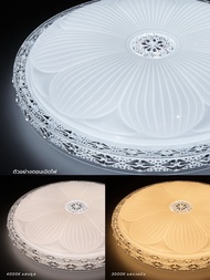 โคมไฟเพดาน LED HIET Ceiling ligh ลาย #3510 โคมซาลาเปา 3 สี 25W-36W แสงขาว/อุ่น/เย็น ดีไซน์โมเดิร์น