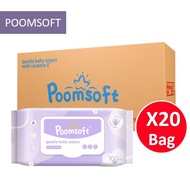 POOMSOFT Non Alcohol Baby Wet Wipes/Lavendar Wet Tissue (20Pack-2000Pcs)