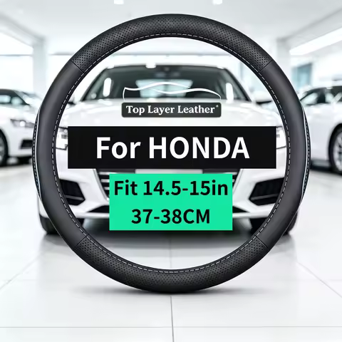 Leather steering wheel cover suitable for Honda CR-V, CR-V Hybrid, CR-V e: PHEV Passport Pilot Odyss