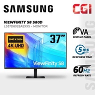 Samsung 37" ViewFinity S8 S80D ( VA, 4K HDR 10, Adaptive Sync, 60Hz, 5ms ) 4K Monitor