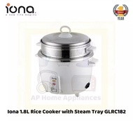 Iona 1.8L Rice Cooker with Steam Tray GLRC182 GLRC 182