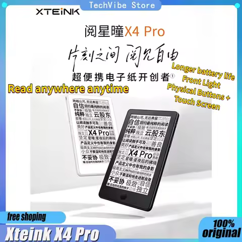 2026 NEW XTEINK X4 Pro E-Ink Reader Touch Front Light Portable Eye Protection X4pro E-Paper Pocket M