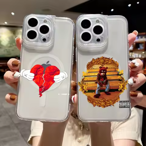 Kanye West Ye Rapper Phone Case for iPhone 12 11 13 14 15 16 Max Pro Plus Magsafe Magnetic Wireless 