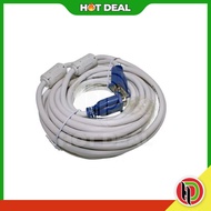 Hotdeal 3Wired VGA-M/M-G30 (3C+8) High Quality VGA Cable - 30 Meter Long HDMI Cable VGA Cable Wayar 