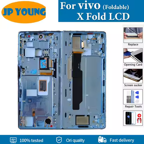 8.03"Original AMOLED Foldable Screen For vivo X Fold LCD Touch Screen Digitizer Assembly Replace For