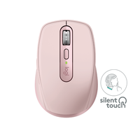 เมาส์ไร้สาย Logitech Wireless Mouse MX Anywhere 3S   ใหม่ล่าสุด แม่นยำสูงสุด 8000 DPI 3s - Rose One