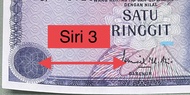 Duil Lama / Old Malaysia Banknote RM1 ( Siri 3 )