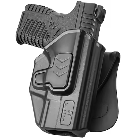 Alixepress Gun & Flower OWB Paddle Holster for Springfield XD 4'' / XD-S 3.3'', CZ P10C / P10S, Bere