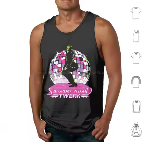 Saturday Night Twerk Tank Tops Print Cotton She Twerking Twerk Saturday Night Fever Dancing Dance Of