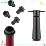 SUSSG Wine Preserver, Plastic Reusable Wine Saver Pump, Practical Black Easy to Use with 10 Vacuum Stoppers Bottle Sealer Wine Bottles