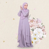 【ready stock】 Jubah Abaya Moden Hitam embroidery Abaya Dress Dubai Putih Abaya Kaftan Muslim Dress Plain Women Fashion