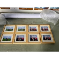 2 imported pine wood photo frames size A6=10x15cm